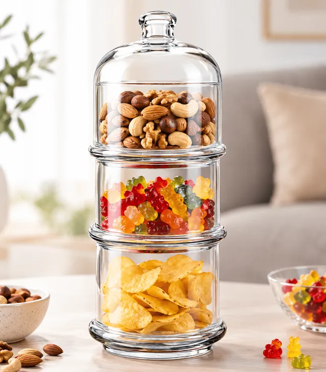 “Villa Patisserie” Snack- & Knabberschale – 3 Etagen