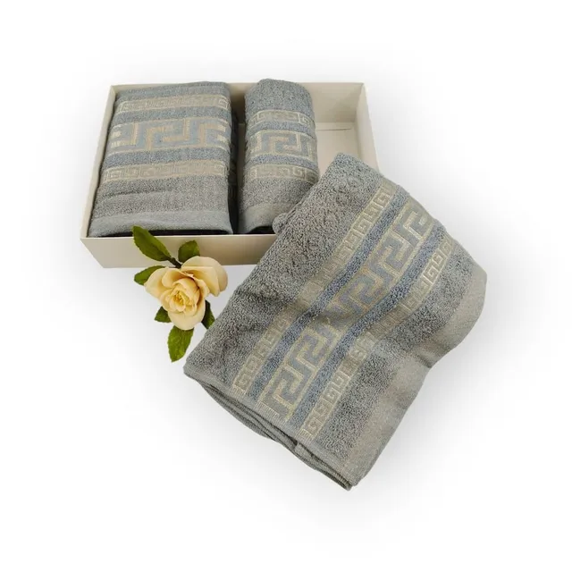 Handtuch Set – 3-teilig Grau