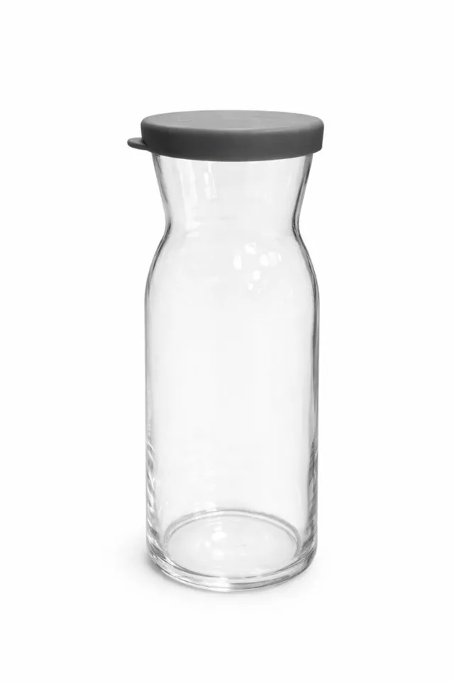 “Fonte” Glasflasche mit Silikondeckel