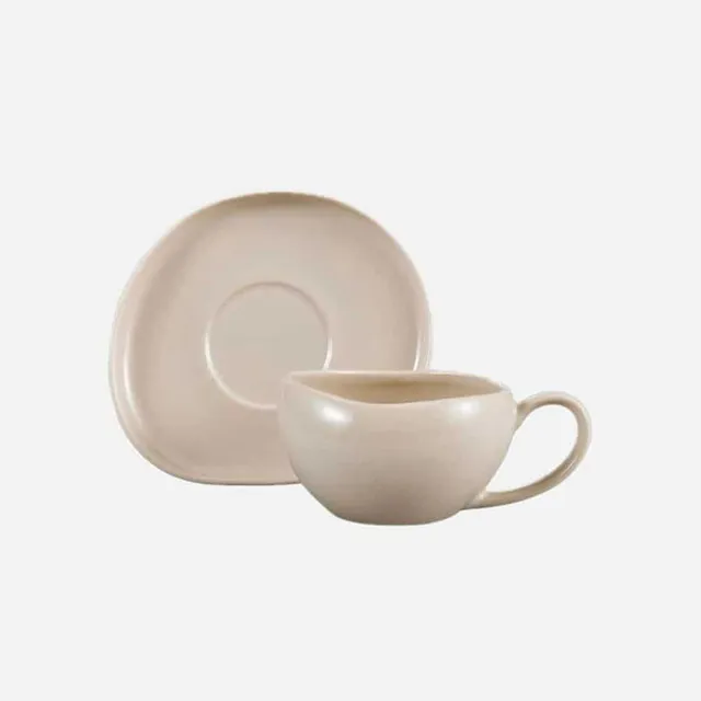 “Wave Biscuit” Kaffeetassen Set