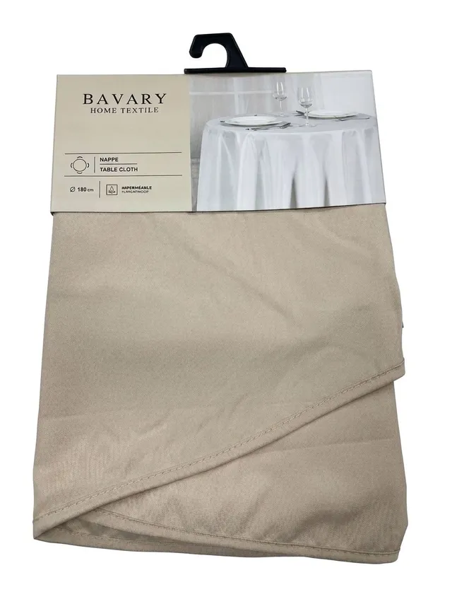 “Nappe” Runde Tischdecke – Beige