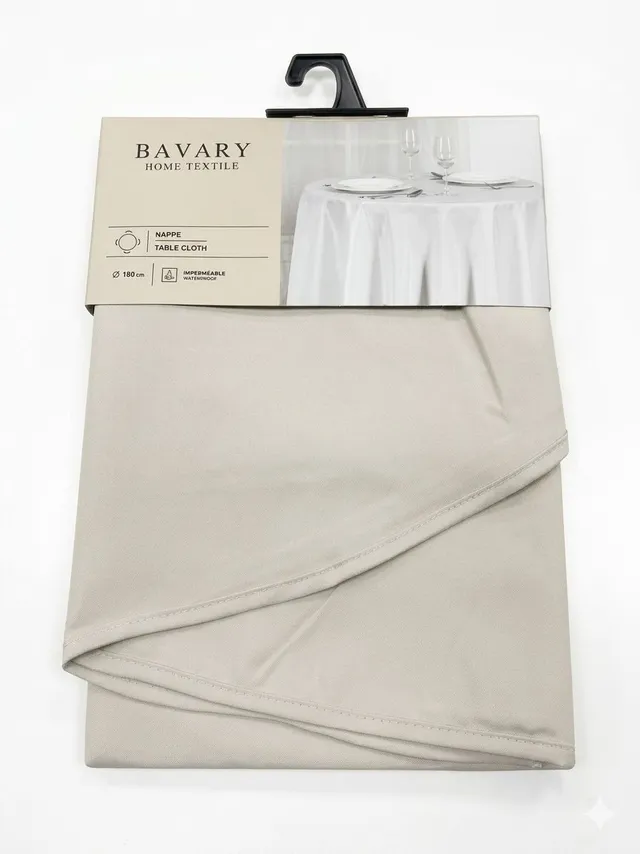 “Nappe” Runde Tischdecke – Grau