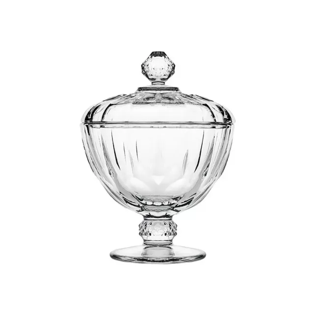 “Diamond” Bonboniere aus Glas mit Deckel