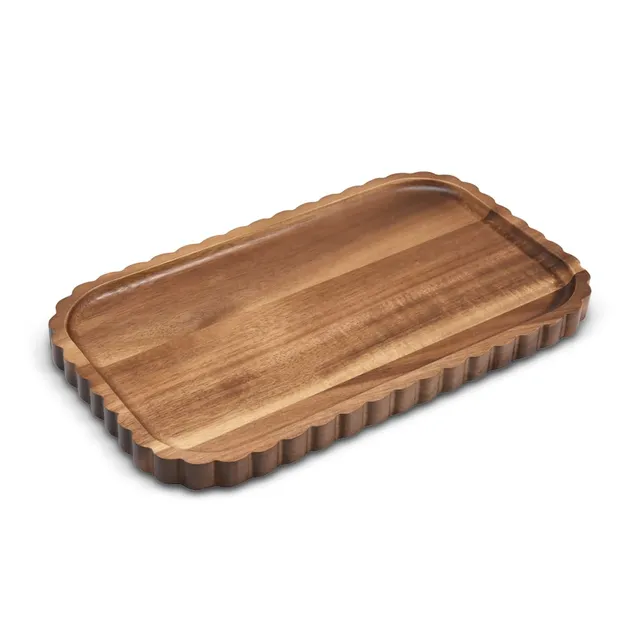 “Flori” Akazienholz Tablett – 34x20cm