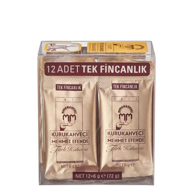 Mehmet Efendi Türkischer Kaffee Eine Portion Packung – 12 Stück