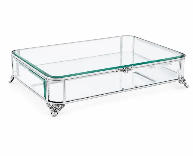 “Elegance” Glasbox Grande – Silber
