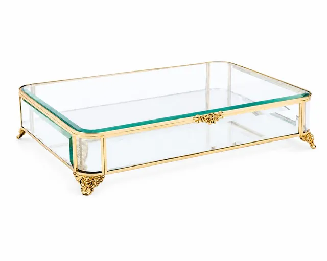 “Elegance” Glasbox Grande – Gold