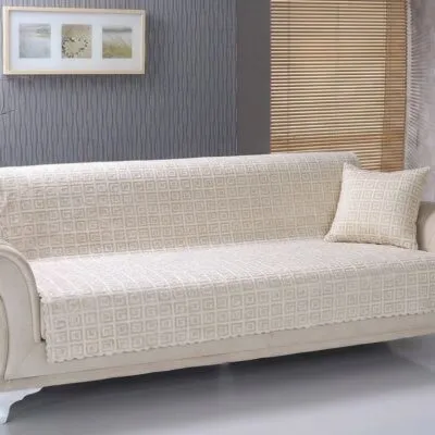 Couch-/ Schutzdecke - Creme